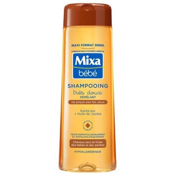 Shampooing bébé démêlant très doux karité 300ml - MIXA BÉBÉ