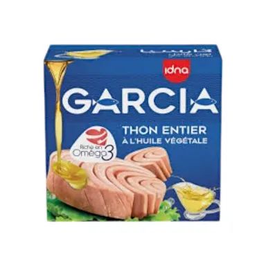 Thon entier à l'huile végétale 80g - GARCIA