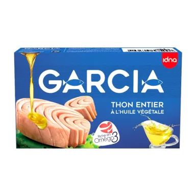 Thon entier à l'huile végétale 125g - GARCIA