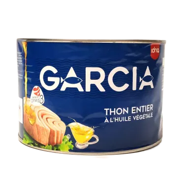 Thon entier à l'huile végétale 1700g - GARCIA
