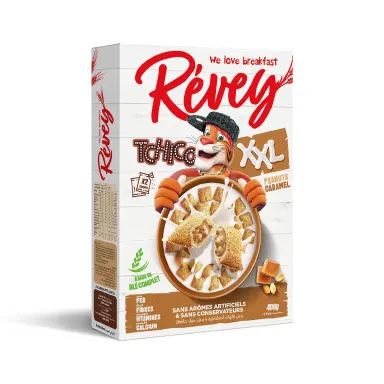 Céréales TCHICO XXL peanuts caramel 400g - REVEY
