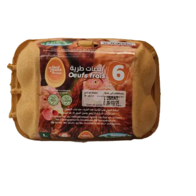 Œufs frais jaune orangé x6 Mazraat Al Assil - MATINALES