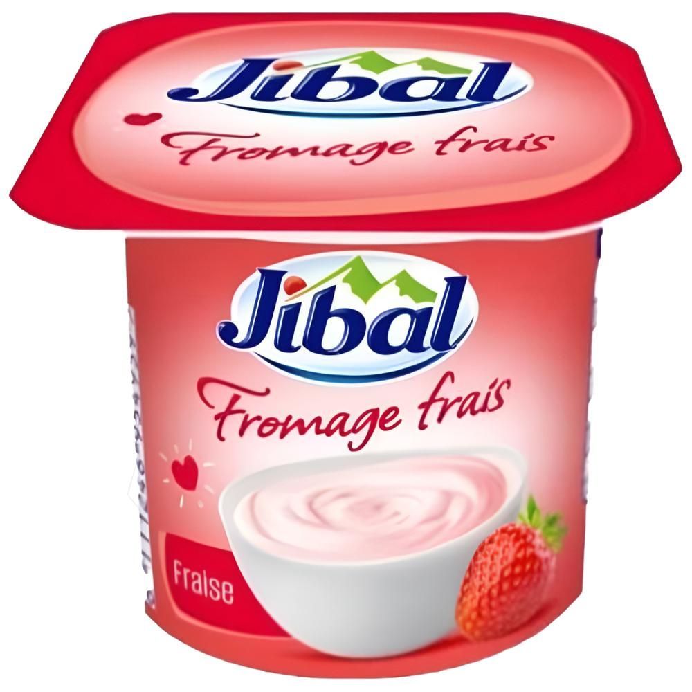 Fromage frais fraise 80g - JIBAL