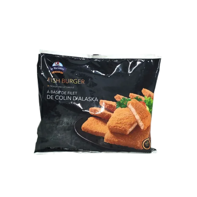 Fish burger pané colin Alaska 400g - LA MARINIERE