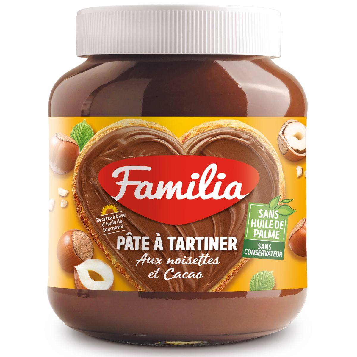 Pâte à tartiner aux noisettes et au cacao 700g - FAMILIA