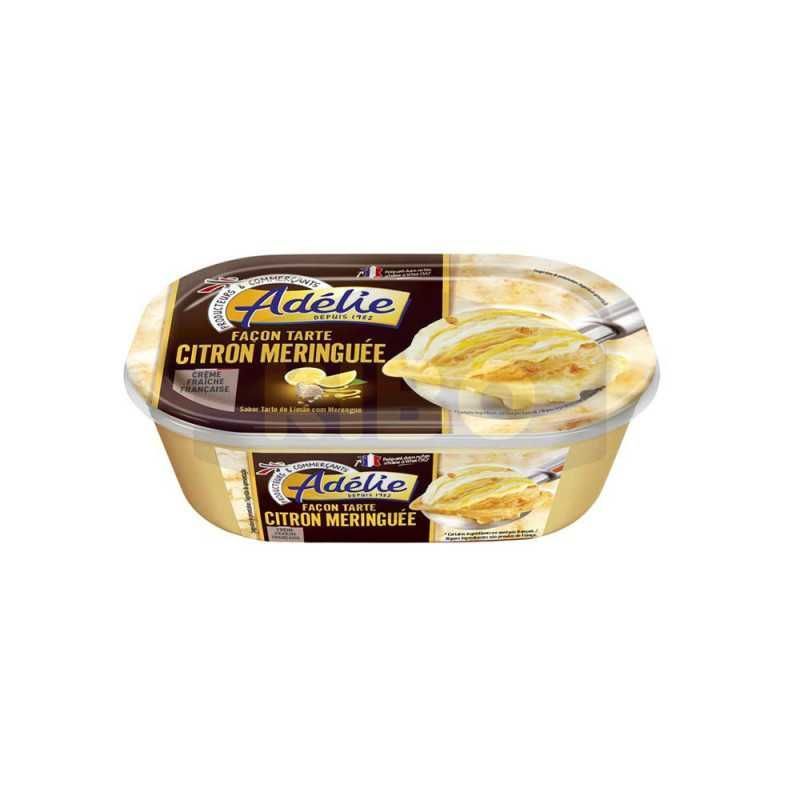 Adélie bac de crème glacée façon tarte citron meringuée 509g