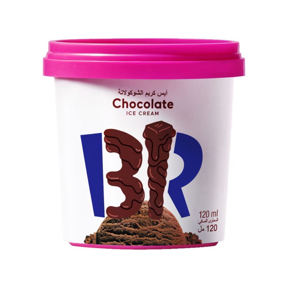 Baskin Robbins bac de crème glacée chocolat 120ml