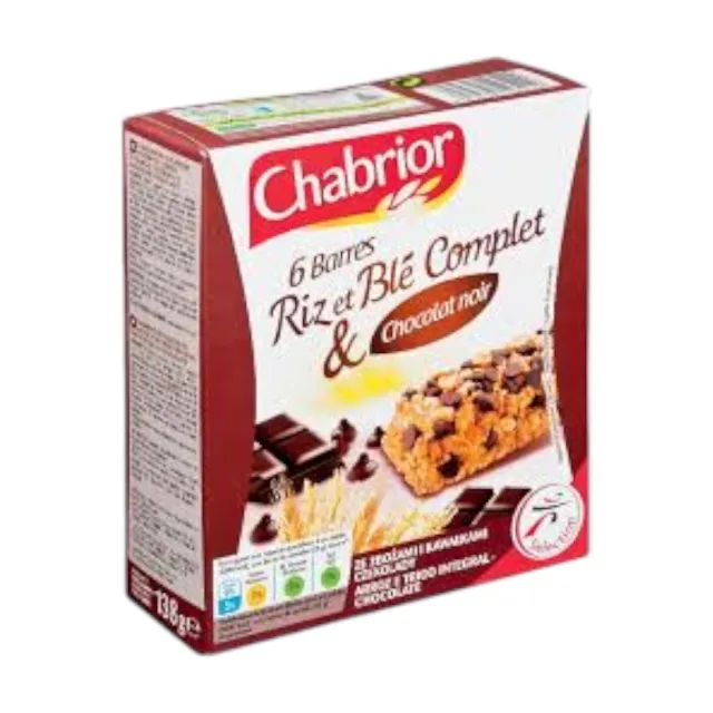 Intermarché – Barres au blé complet et chocolat x6 138g – CHABRIOR