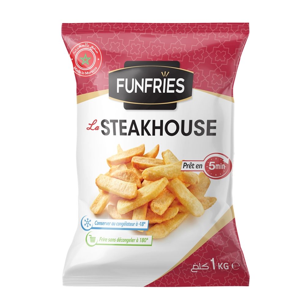 Pommes de Terre Steakhouse Funfries 1kg