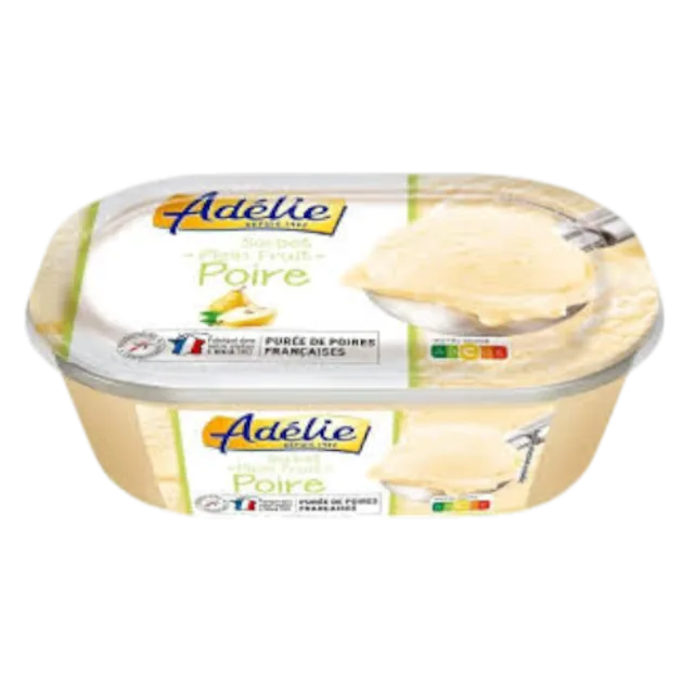 Intermarché - Adélie sorbet plein fruit poire 651g