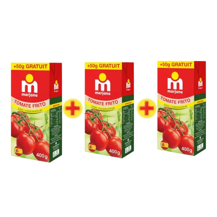 Sauce tomate frito 3x400g - MARJANE