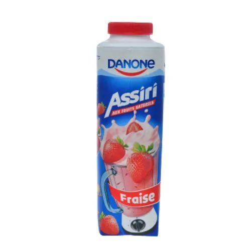 Yaourt à boire aux fruits naturels fraise Assiri 440g - DANONE