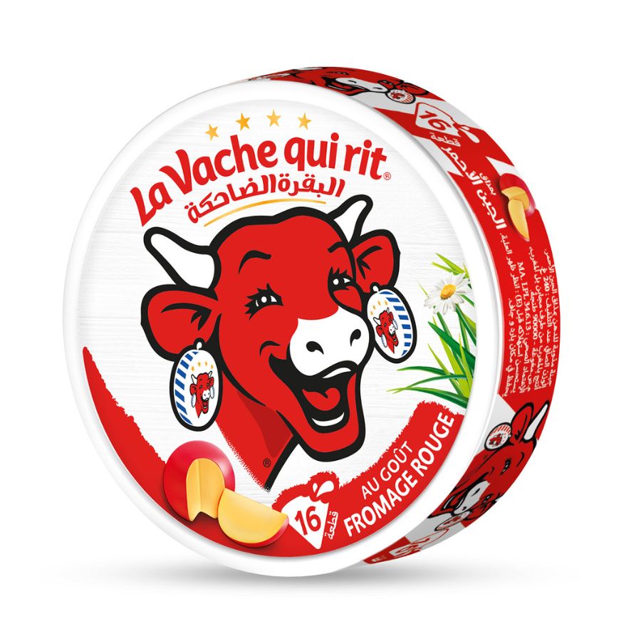 Fromage fondu au goût fromage rouge 16 portions - LA VACHE QUI RIT
