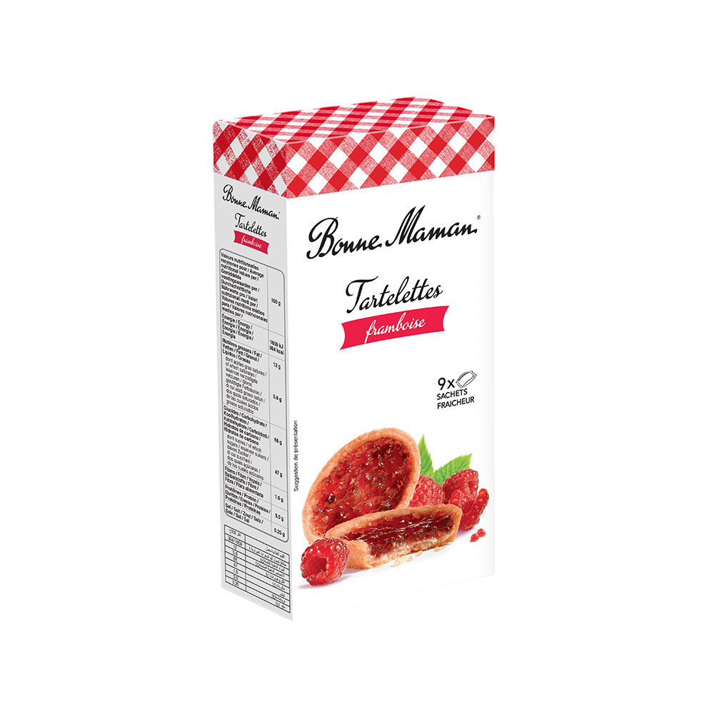 Tartelettes framboises x9 135g - BONNE MAMAN