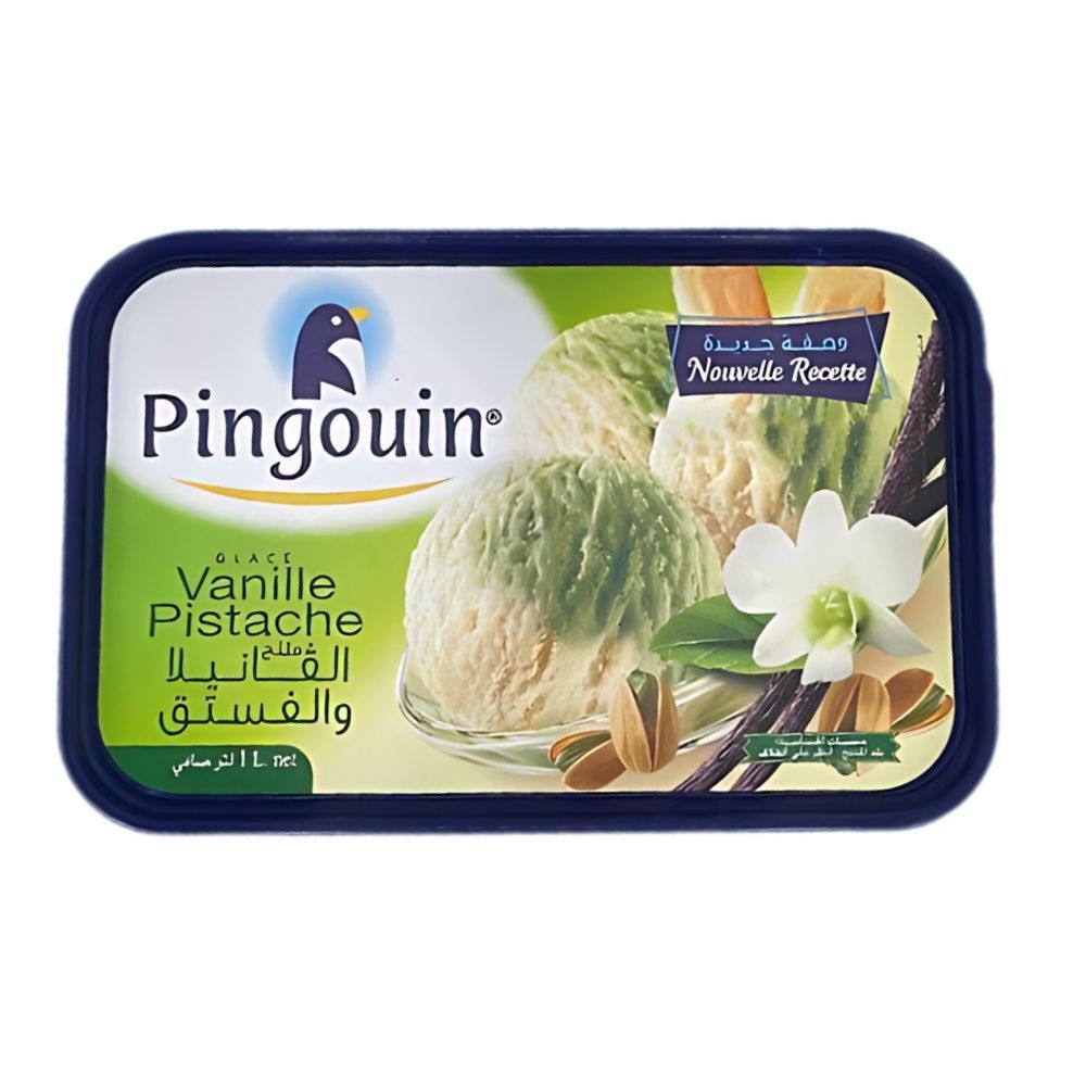 Pingouin bac de crème glacée pistache 1L