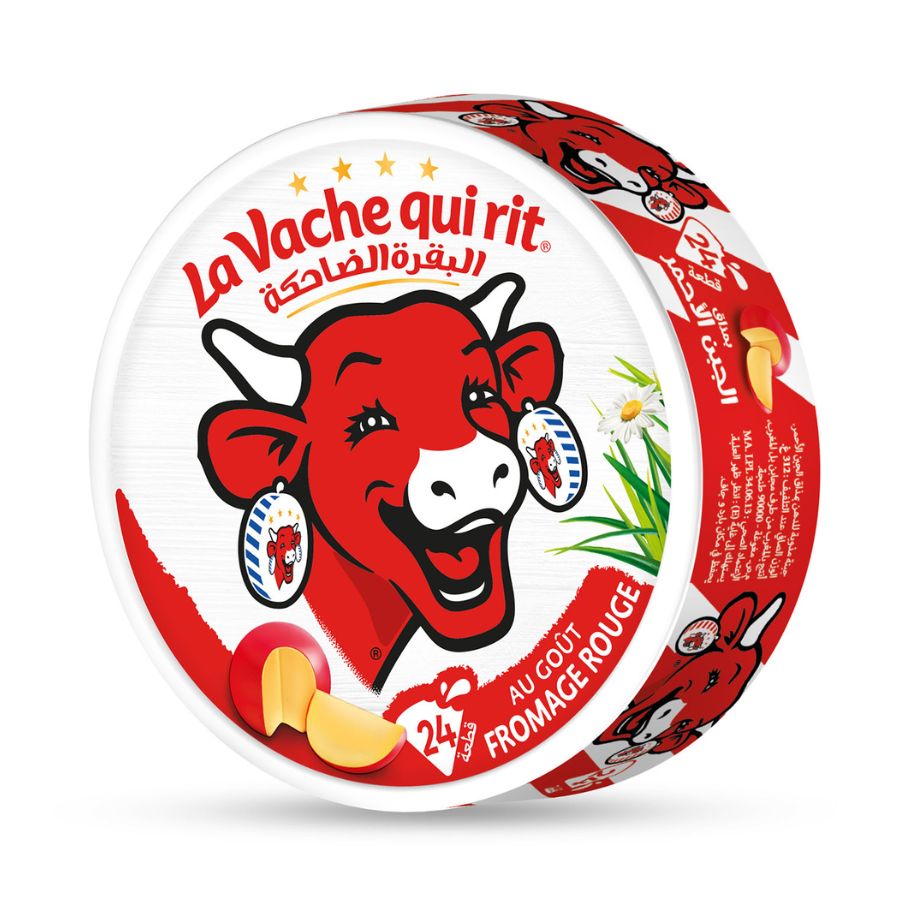 Fromage fondu au goût fromage rouge 24 portions - LA VACHE QUI RIT