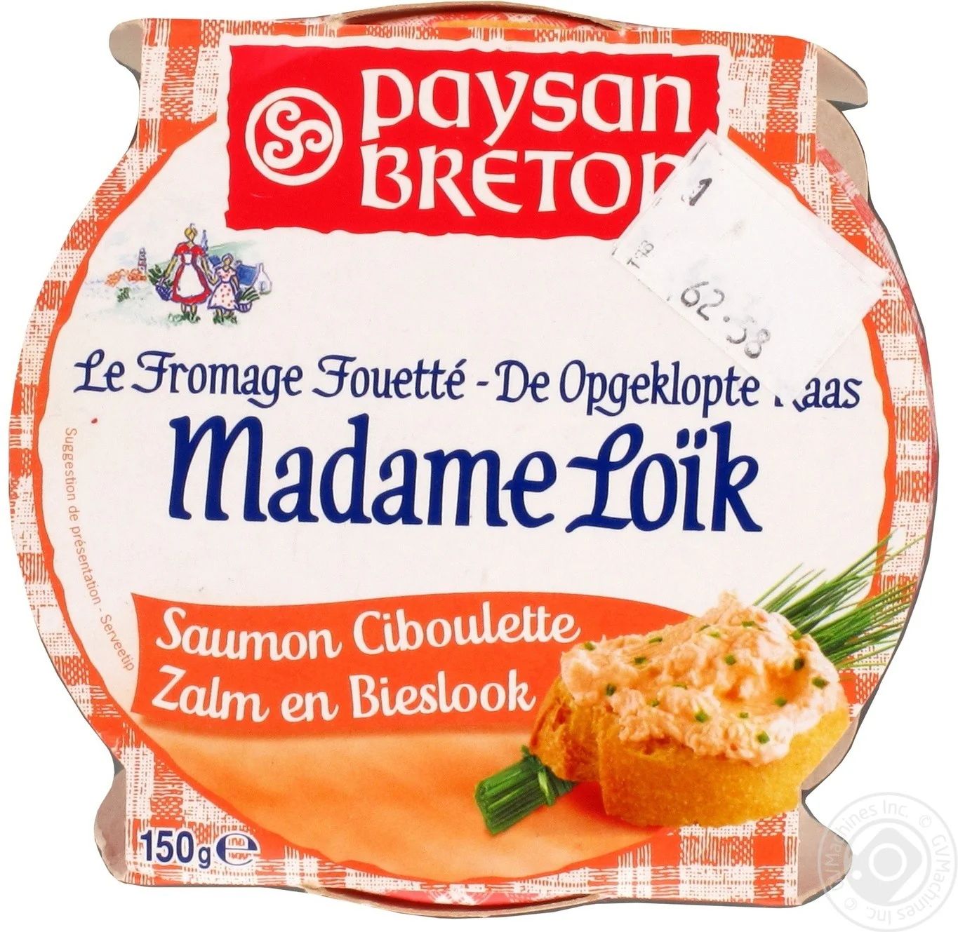 Fromage fouetté saumon & ciboulette Madame Loïk 150g - PAYSAN BRETON