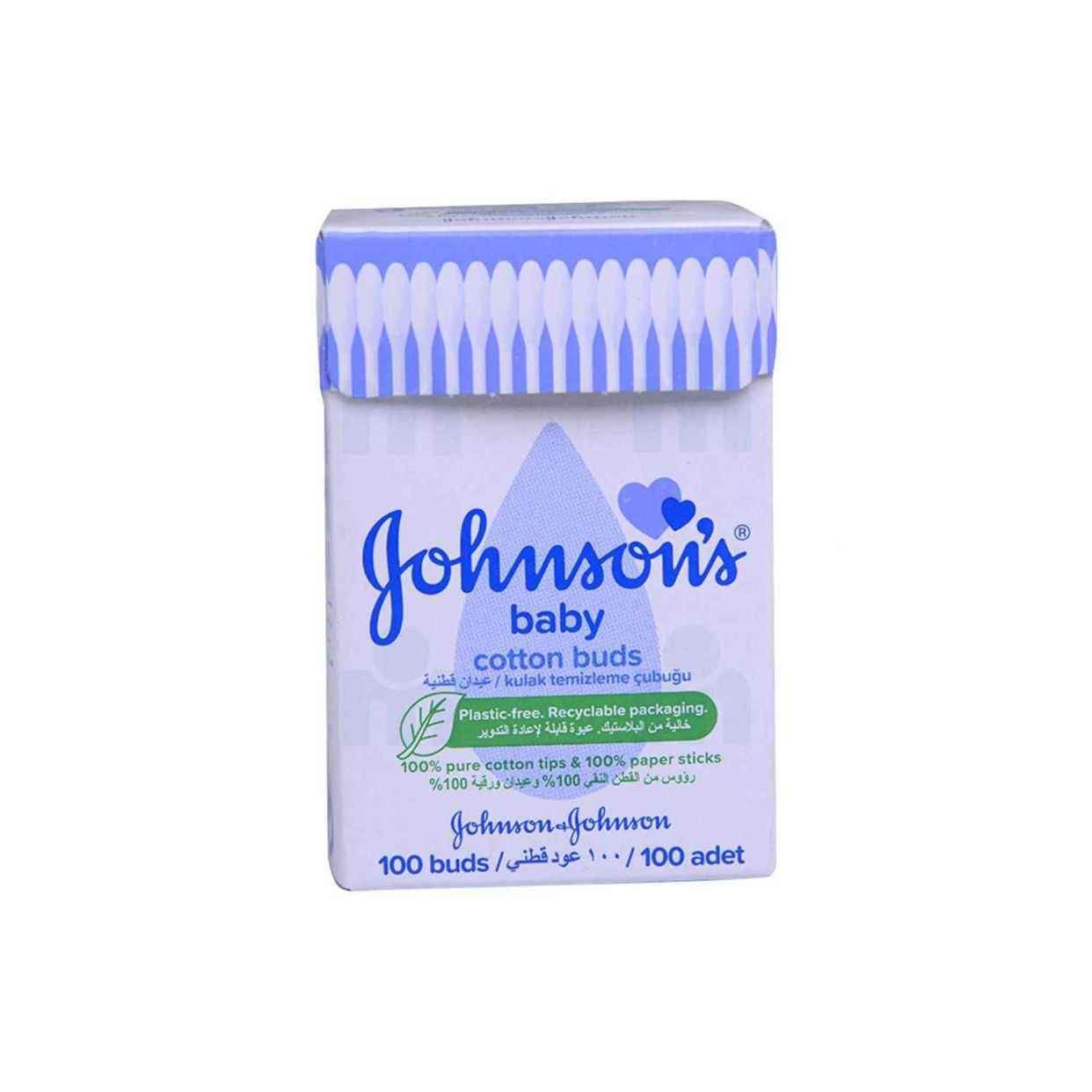 Coton tiges en boîte pour bébé x100 - JOHNSON'S