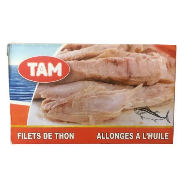Filets de thon à l'huile végétale 90g  - TAM