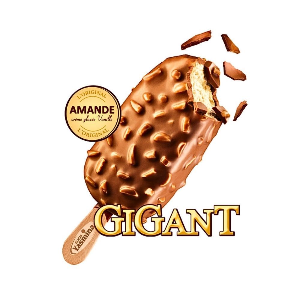 Yasmina bâtonnet de glace Gigant amandes 100ml