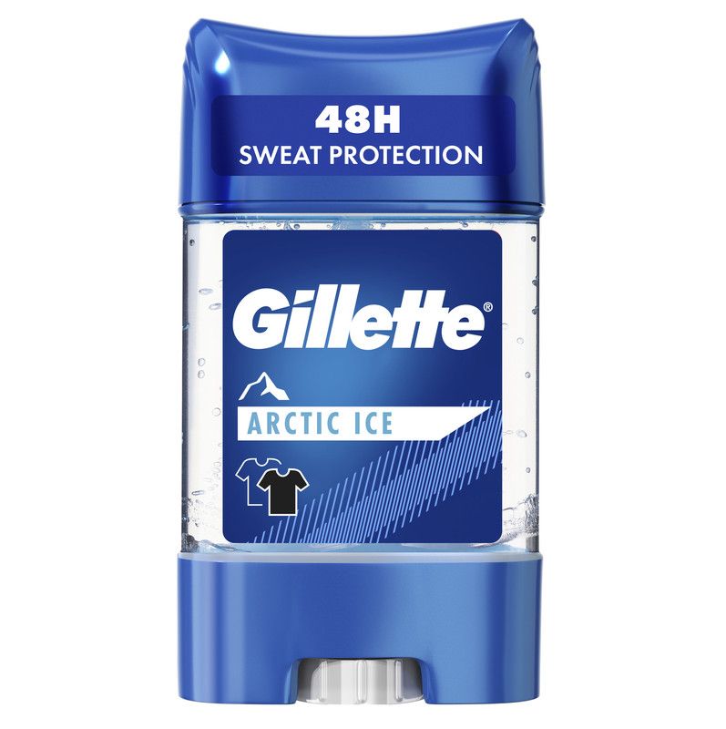 Déodorant homme clear gel Artic Ice 48H 70ml - GILLETTE