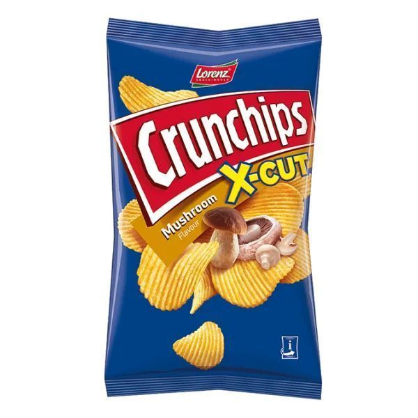 Crunchips X-Cut saveur champignons 85g - LORENZ