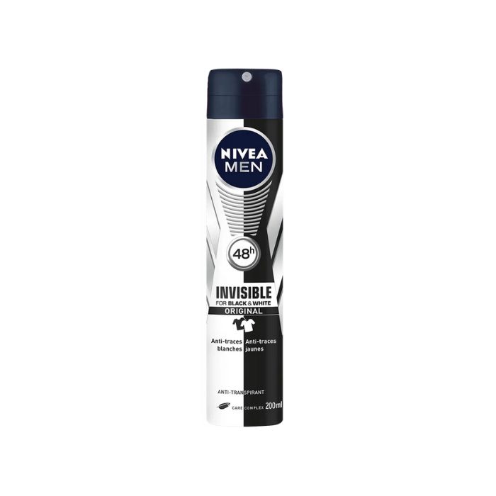Déodorant spray Homme Black & White Original 200ml - NIVEA MEN