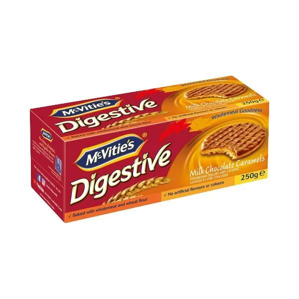 Biscuits Digesgive au chocolat et au caramel 300g - MC VITIE'S