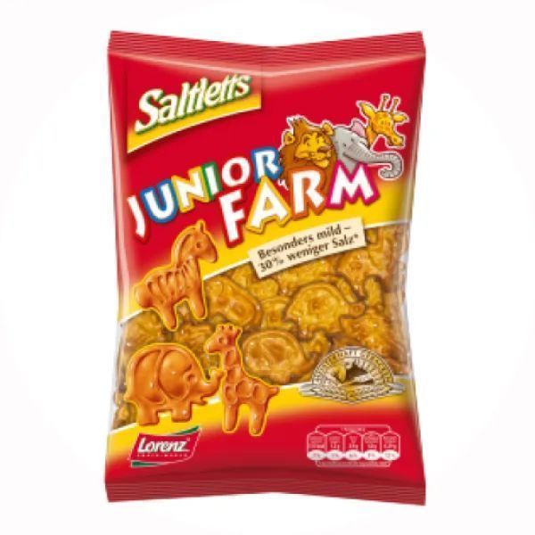 Biscuits salés enfants Junior Farm Saltletts 125g - LORENZ