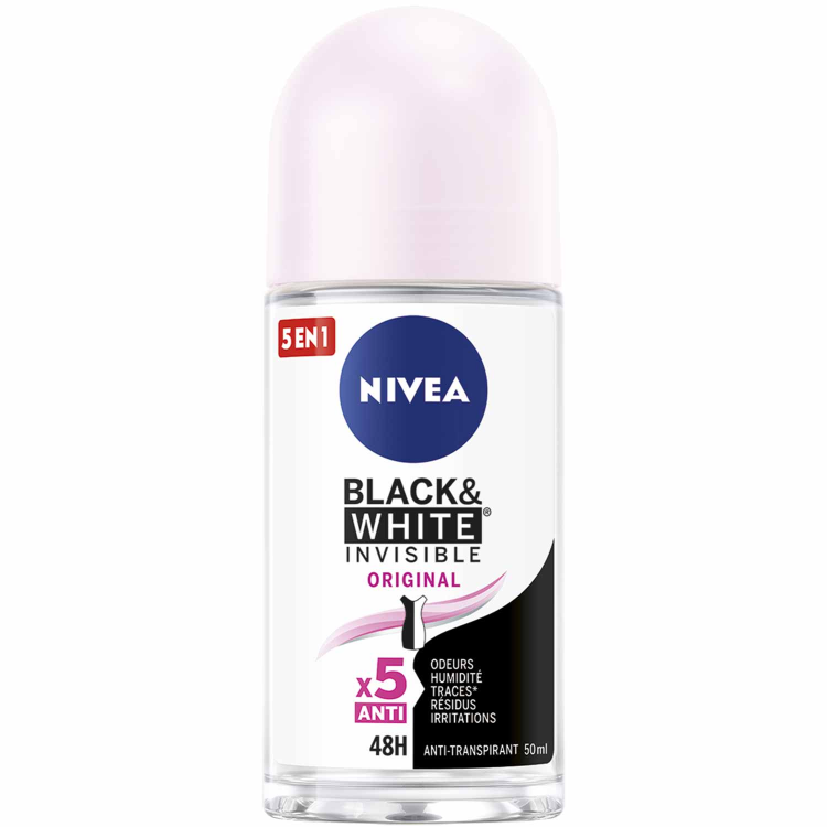 Déodorant bille Femme Black & White Original 50ml - NIVEA
