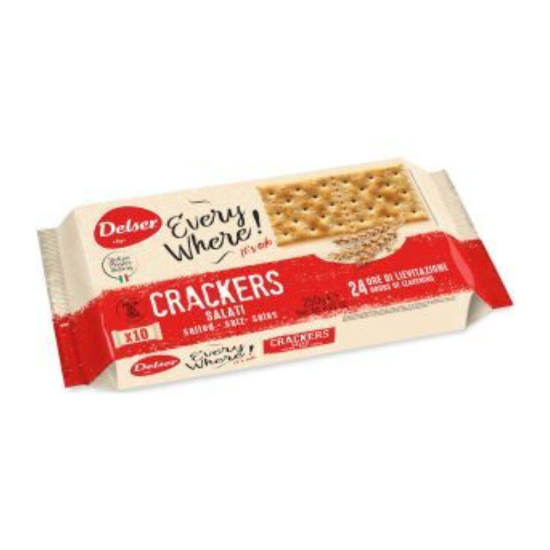 Biscuits crackers salés x 10 paquets 250g - DELSER