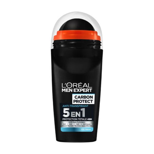Déodorant carbon protect 5en1 ice fresh 50 ml - L'OREAL MEN EXPERT