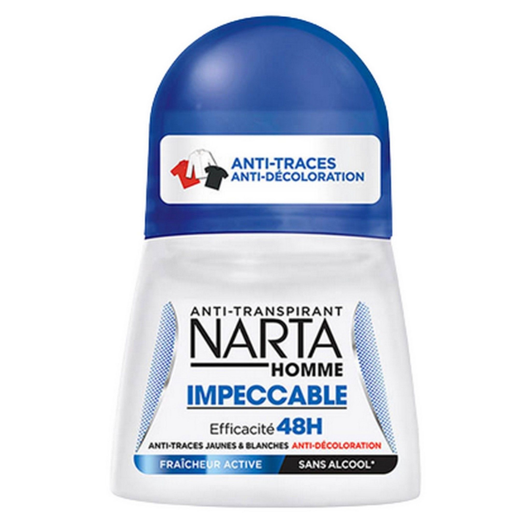 Déodorant anti-traces 48h Impecdcable 50ml - NARTA