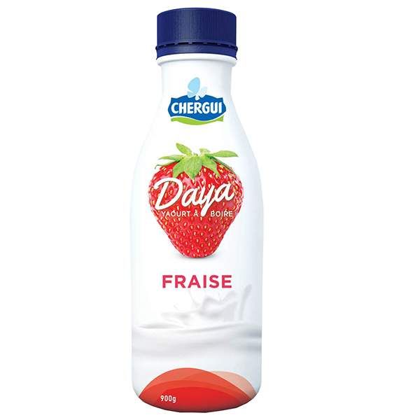 Yaourt à boire fraise Daya 900g - CHERGUI