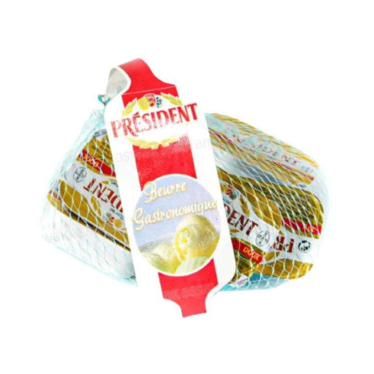 Beurre doux coupelle filet 8x10g - PRÉSIDENT
