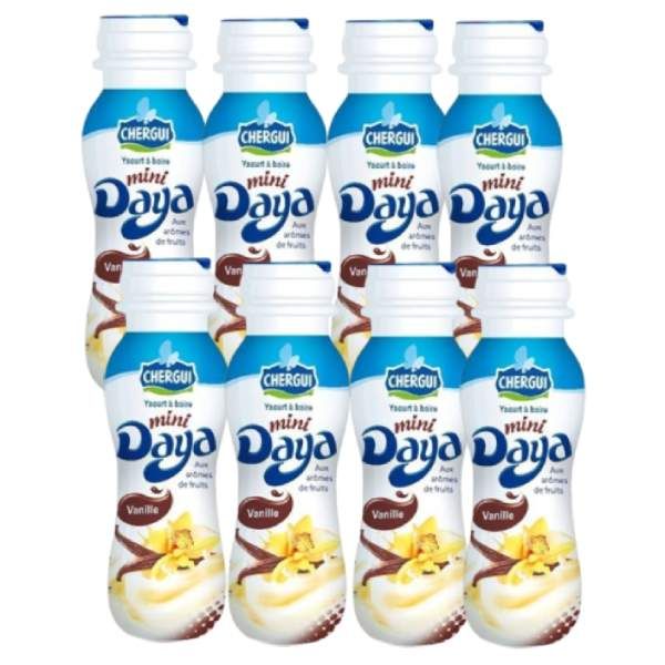 Yaourt à boire mini vanille Daya 8x170ml - CHERGUI