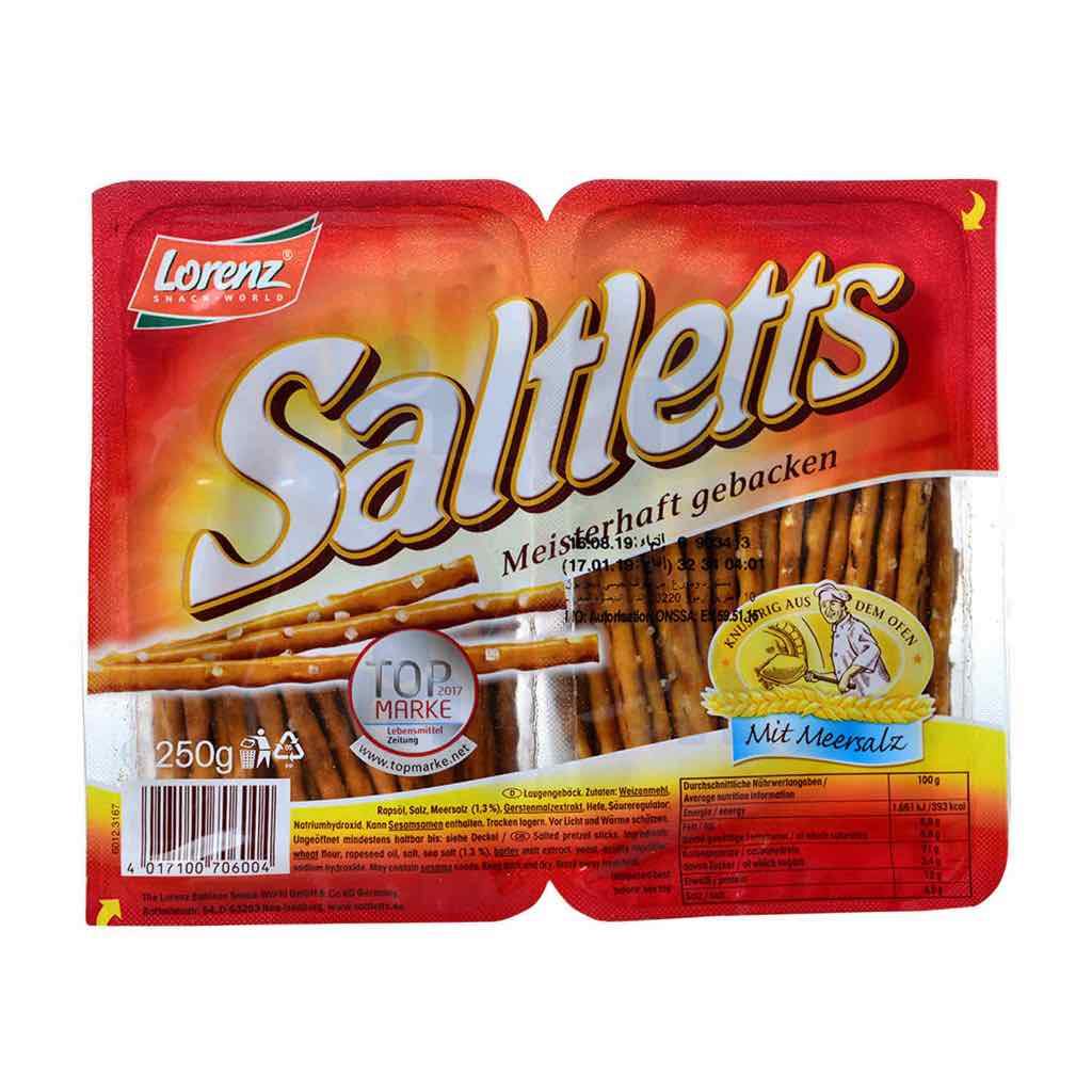 Bâtonnets Saltletts 250G - Lorenz