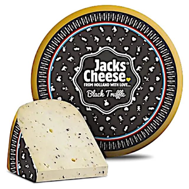 Fromage gouda aux truffes noirs bloc 100g - JACKS CHEESE