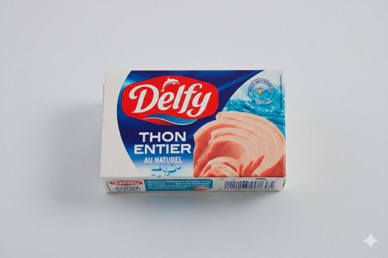Thon Entier Delfy Naturel 125gr