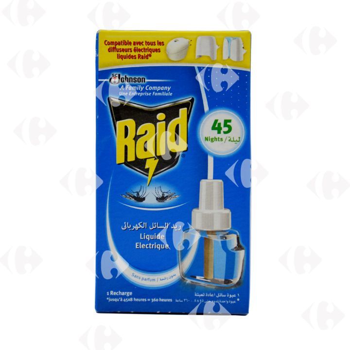 Recharge liquide x45 nuits - RAID