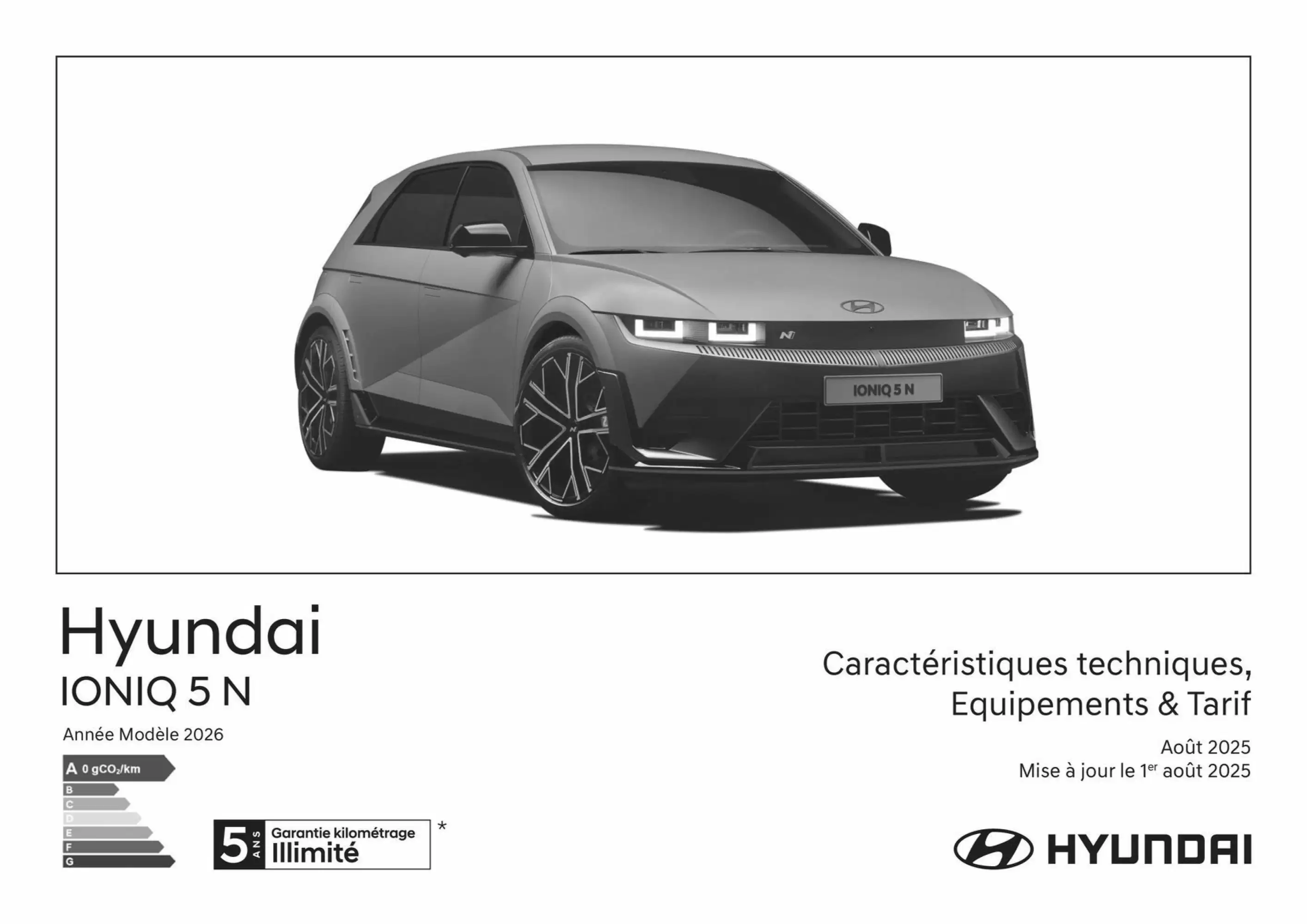 Catalogue Hyundai du 4 août au 2 août 2026 - Couverture