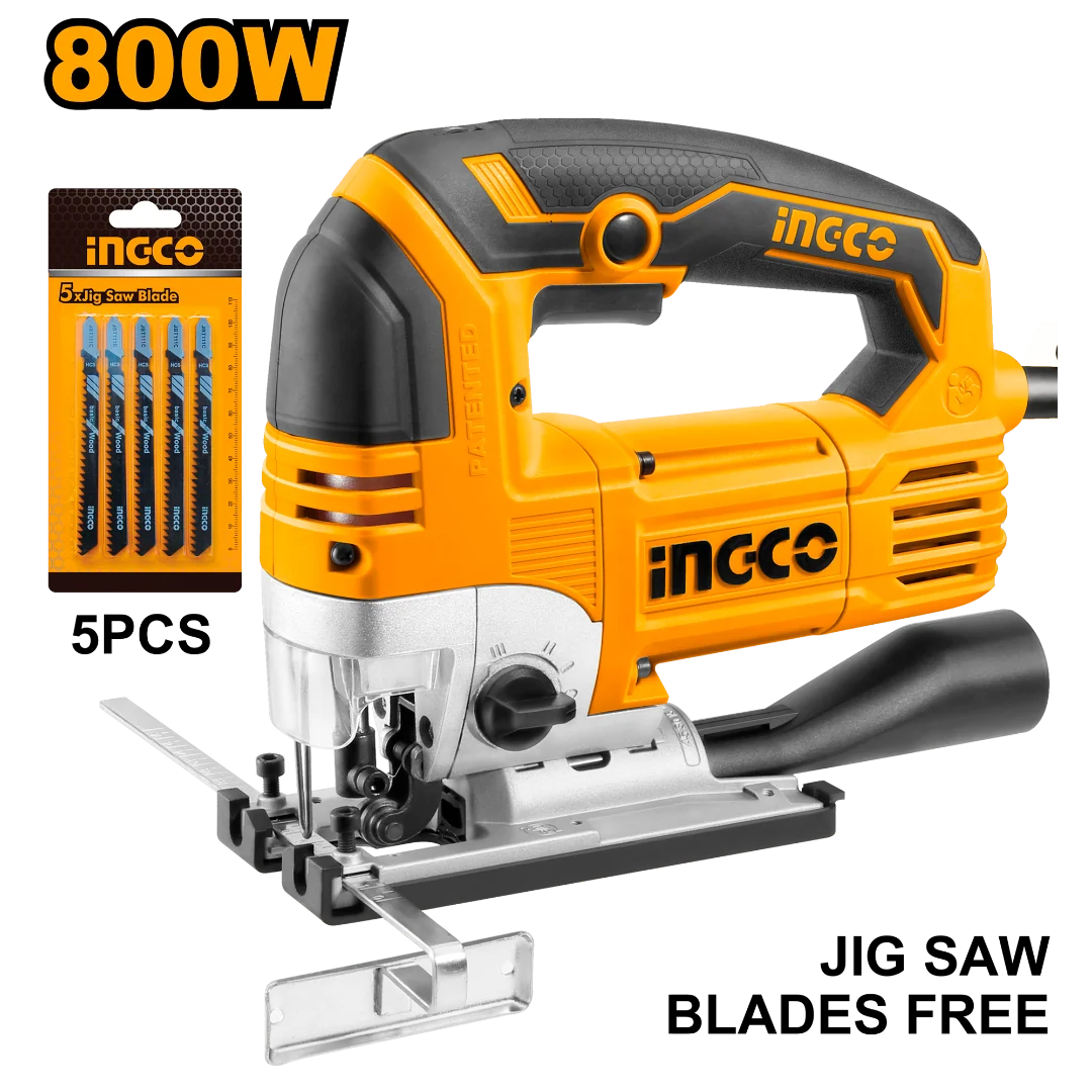 INGCO SCIE SAUTEUSE 135MM 800W +5LAMES INGCO AU MAROC [JS80068]