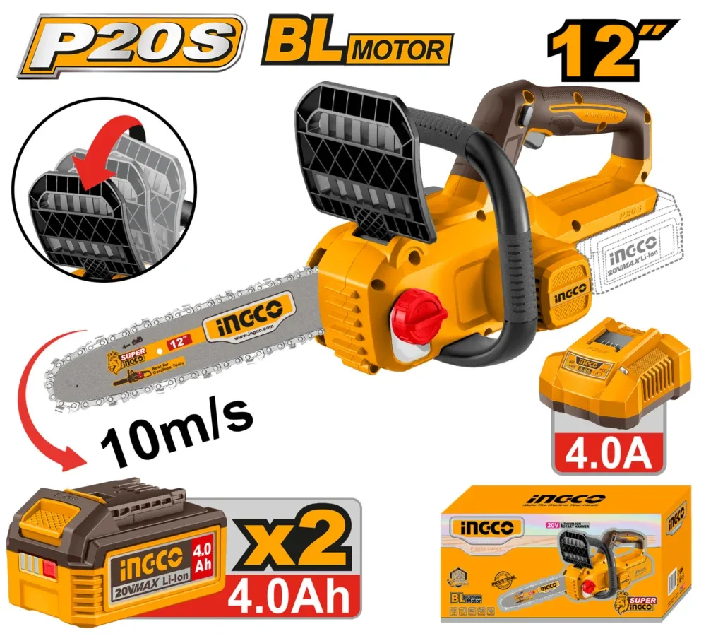 INGCO TRONCONNEUSE 12" 20V + 2BATT/CHARGEUR AU MAROC [CGSLI201262]