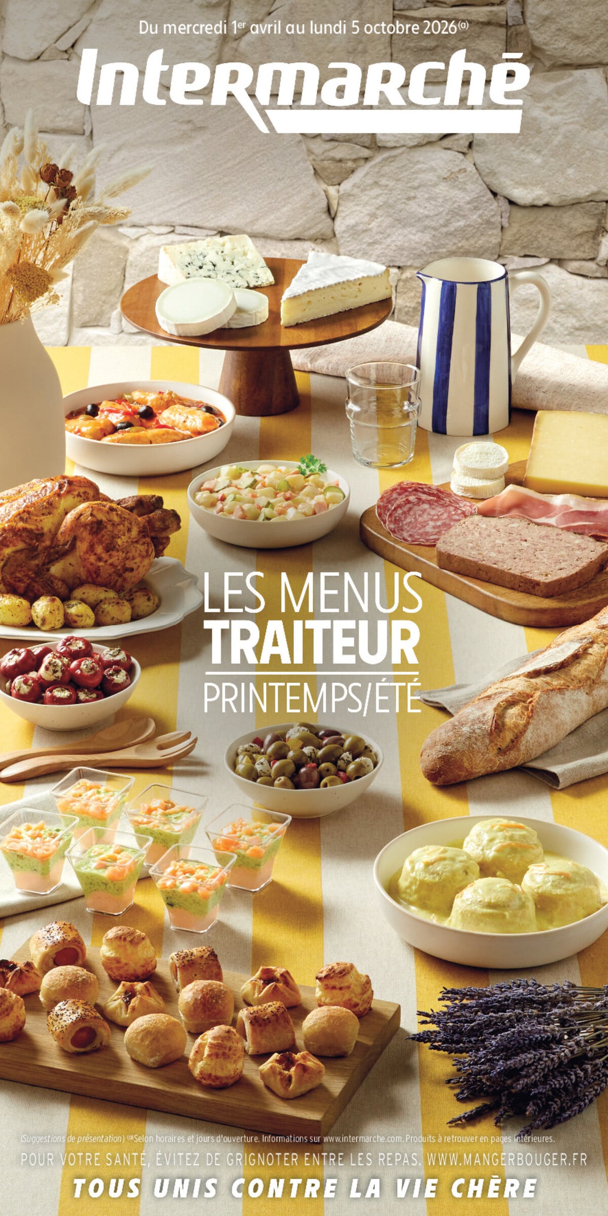 Les menus traiteur printemps/été