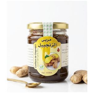 Bio Confiture de gingembre Un mélange complet de gingembre, d'huiles essentielles et d'autres huiles fixes, mélangé à du miel selon une formule scientifique