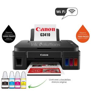 Canon Imprimante PIXMA G3410 multifonction à réservoirs rechargeables (2315C009AB)