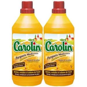 Carolin Nettoyant Sols - Parquets Modernes - 1 L - 2 pieces