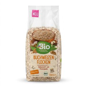 Dm Bio Flocons de Sarrasin Complet Bio Sans Gluten (Buchweizenflocken) – 350 g
