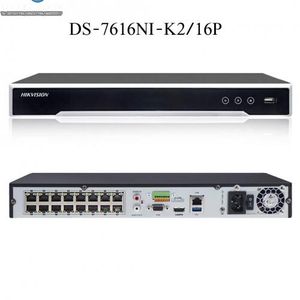 Hikvision DS-7616NI-K2/16 P avec IER ch 1U 16 PoE 4K, NVR 16CH 4K PoE 16 Caméras