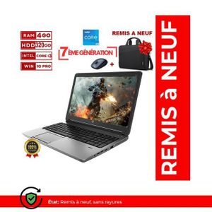 Hp PC Portable Probook 650 G3 - Core i3 - 7eme GÉNÉRATION - 320Gb HDD- 4GB RAM- AZERTY-ECRAN 15.6"-AVEC CARTABLE ET SOURIS GRATUIT -GARANTIE DE SIX MOIS -remis a neuf